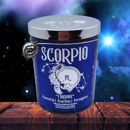 Scorpio Zodiac Astrology Candle (Choose Your Scent)