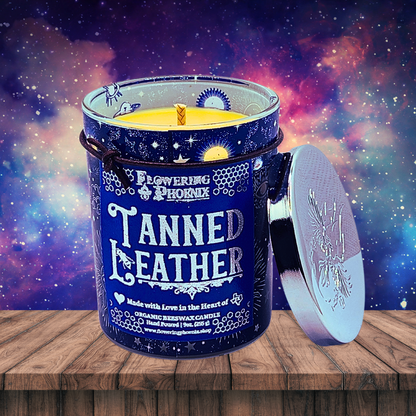 Tanned Leather Candle