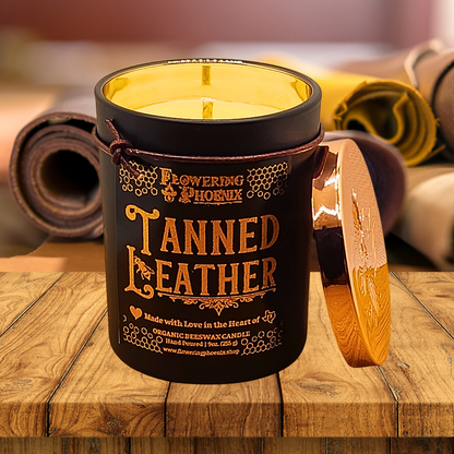 Tanned Leather Candle