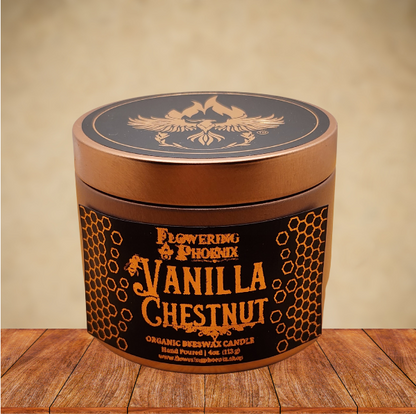 Vanilla Chestnut Candle - Travel Size Tin